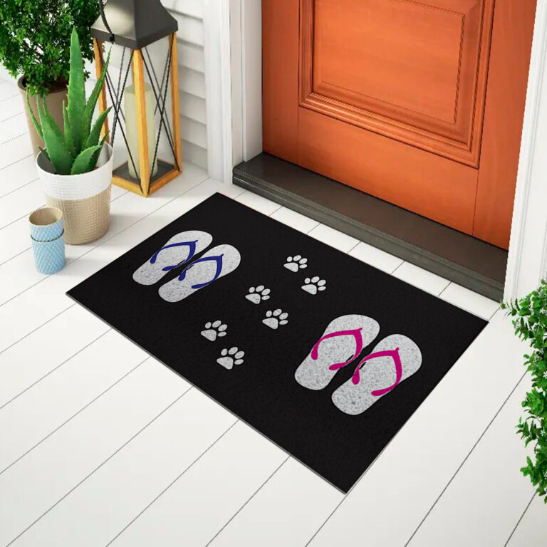 Tapete Capacho Divertido Para Porta Chinelos Casal - Euro Mats