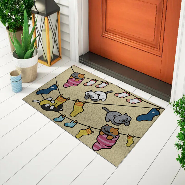 Tapete Capacho Divertido Para Porta gato varal - Euro Mats