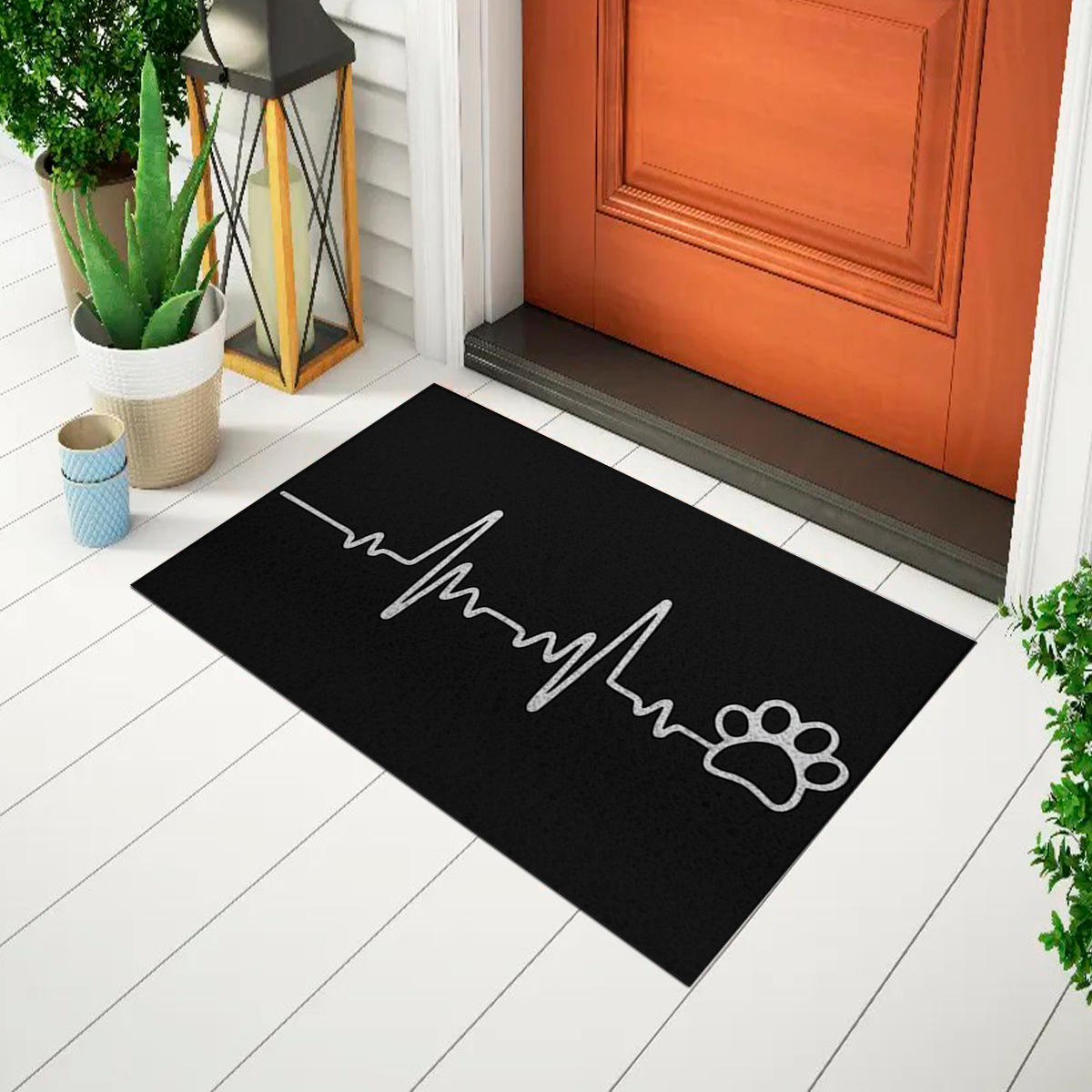 Tapete Capacho Divertido Para Porta Pulsação dog - Euro Mats