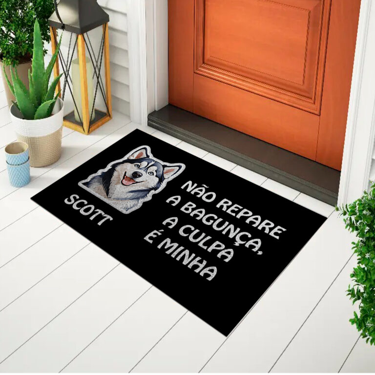 Tapete Capacho Divertido Para Porta Bagunça HUSK - Euro Mats